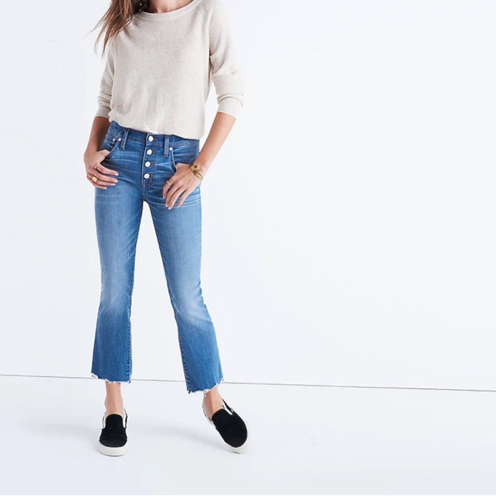 MADEWELL Cali Demi-Boot Jeans: Chewed-Hem Edition - 25
